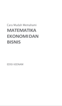 Image of Matematika Ekonomi dan Bisnis